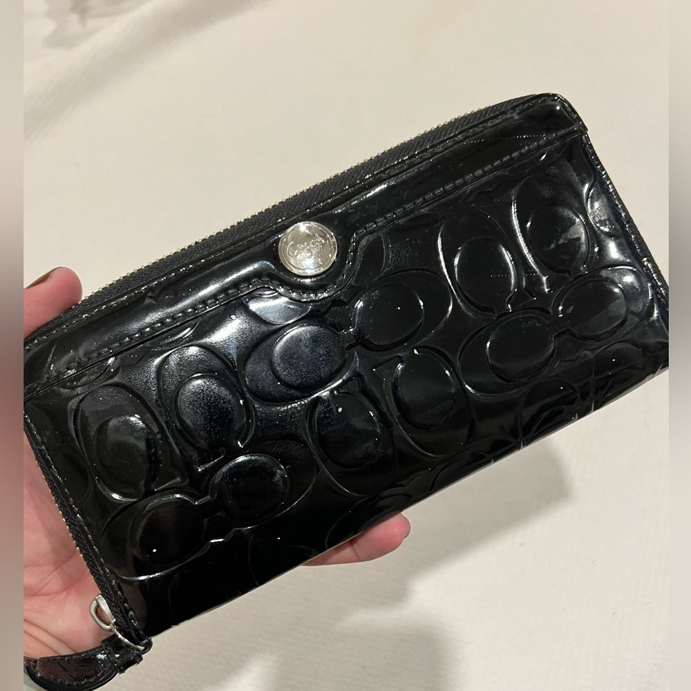 Coach Patent Leather long wallet